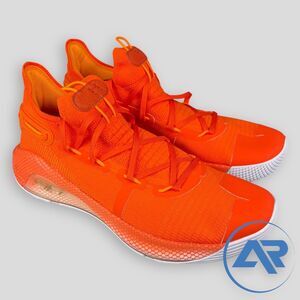 Under Armour Curry 6 Team Orange Basketball Shoes Men's Size 13 3022893-800